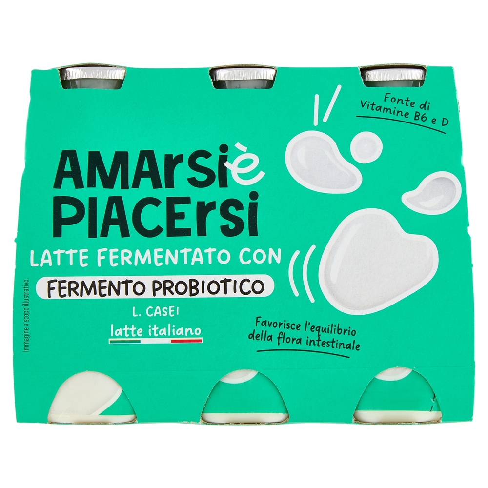Amarsi è Piacersi Latte Fermentato con Fermento Probiotico 6 x 100 g